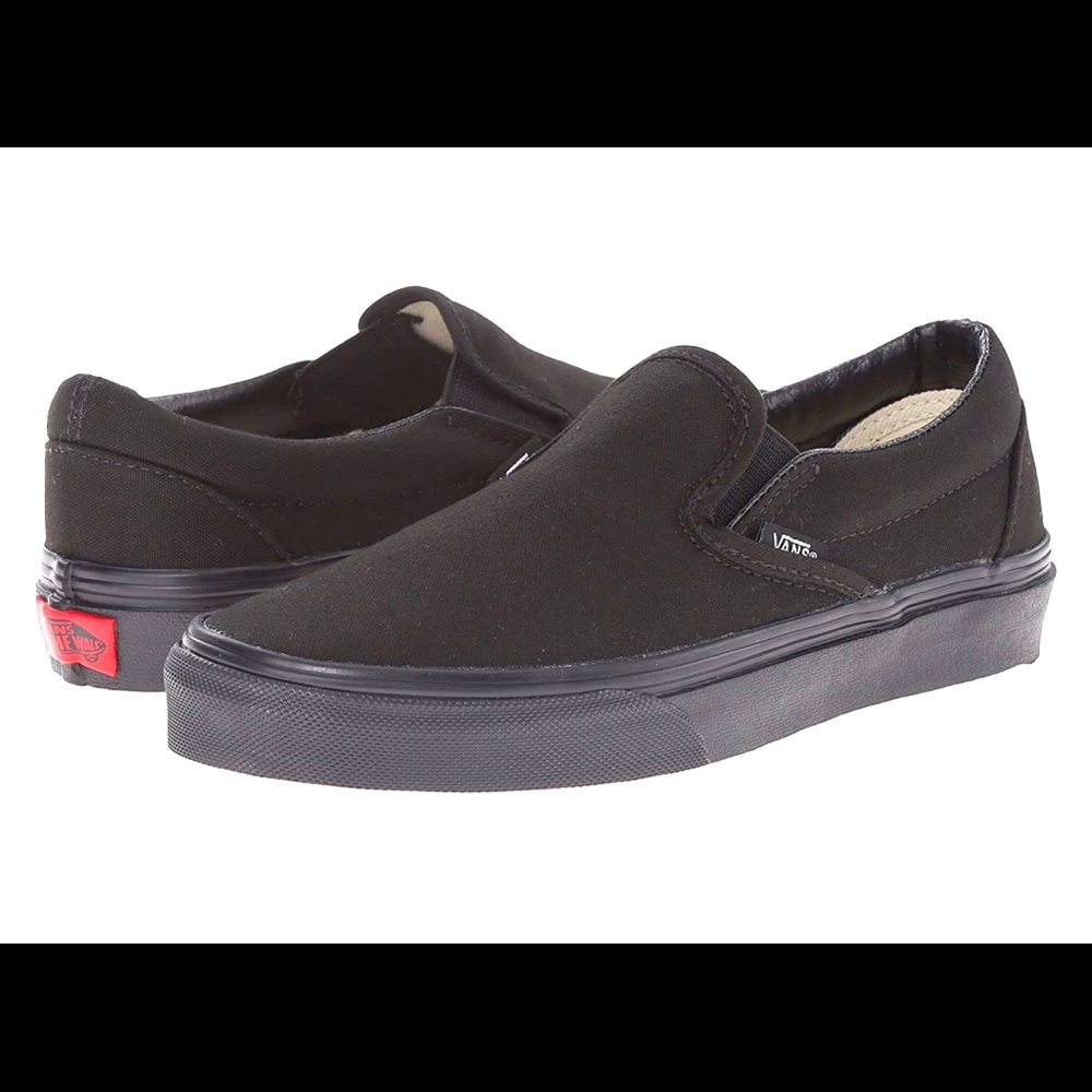 Black slip on vans
